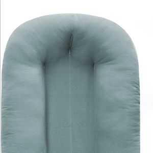 Snuggle Me Organic Cotton Lounger Cover Slate Blue LIKE NEW